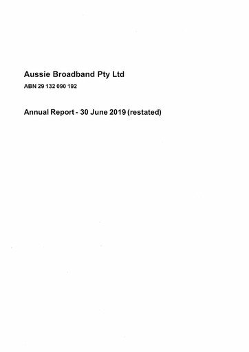 Thumbnail Aussie Broadband Limited Annual Report 2020