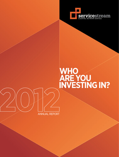 Thumbnail Service Stream Limited Annual Report 2012