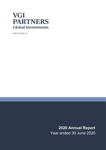 Thumbnail VGI Partners Global Investments Annual Report 2020