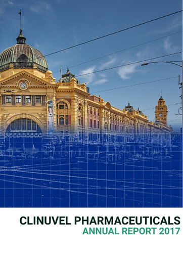 Miniature Clinuvel Pharmaceuticals Rapport annuel 2017