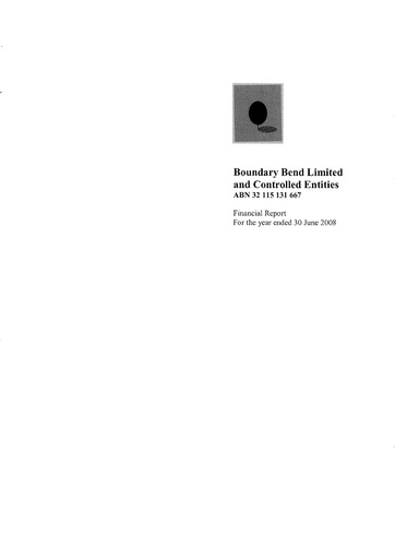 Thumbnail Cobram Estate Olives Financial Report 2008