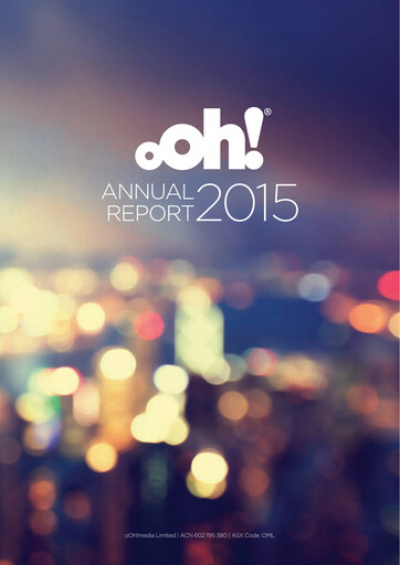 Miniature oOh!media Limited Rapport annuel 2015