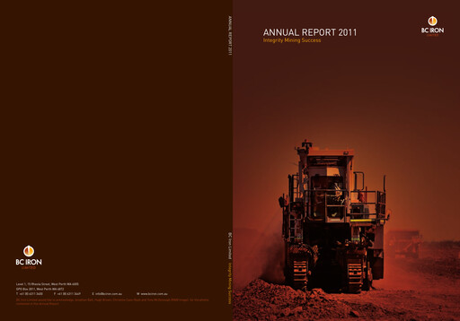Thumbnail BCI Minerals Limited Annual Report 2011