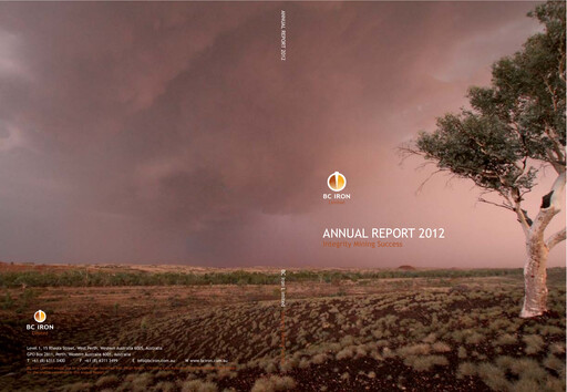 Thumbnail BCI Minerals Limited Annual Report 2012