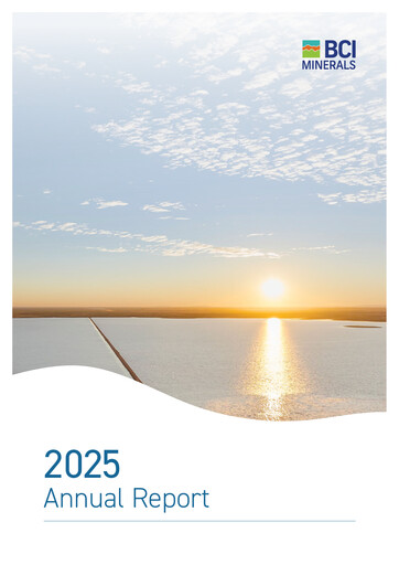 Thumbnail BCI Minerals Limited Annual Report 2025