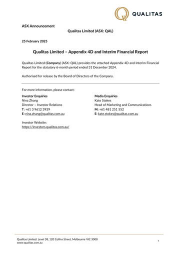 Miniature Qualitas Limited Rapport financier 2025-h1
