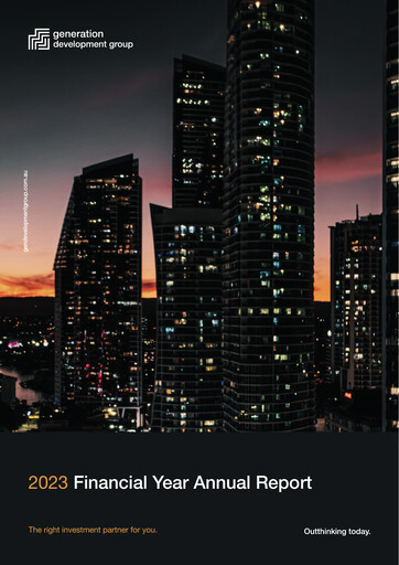 Vorschaubild Generation Development Group Jahresbericht 2023