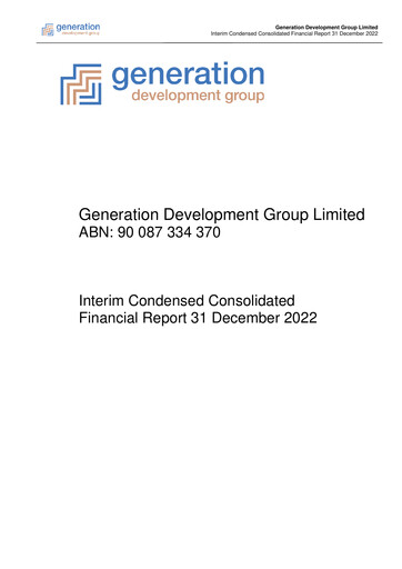 Thumbnail Generation Development Group Financial Report 2023-h1