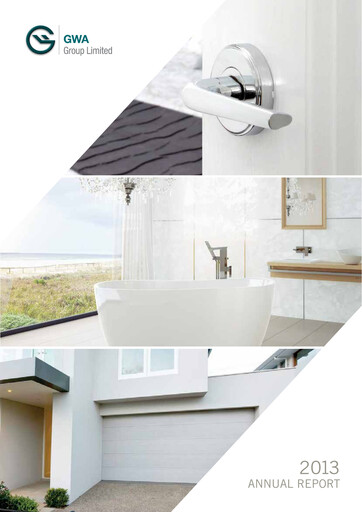 Thumbnail GWA Group Limited Annual Report 2013