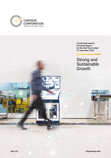 Vorschaubild Chrysos Corporation Limited Finanzbericht 2023-h1