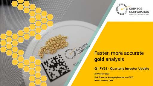 Thumbnail Chrysos Corporation Limited Quarterly Report 2024-q1