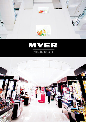 Thumbnail Myer Holdings Annual Report 2014