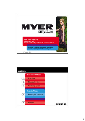 Miniature Myer Holdings Rapport semestriel 2009-h1