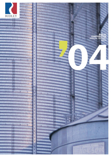 Thumbnail Ridley Corporation Annual Report 2004
