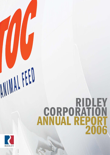 Thumbnail Ridley Corporation Annual Report 2006