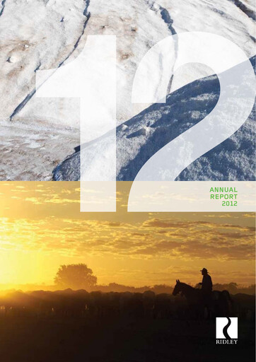 Thumbnail Ridley Corporation Annual Report 2012