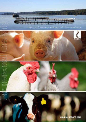 Thumbnail Ridley Corporation Annual Report 2013