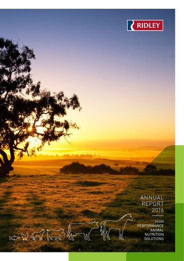 Thumbnail Ridley Corporation Annual Report 2016