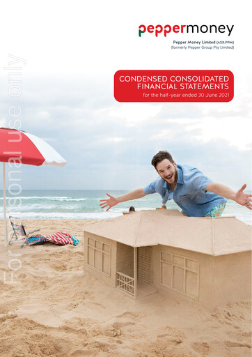 Vorschaubild Pepper Money Limited Finanzbericht 2021-h1