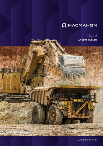 Thumbnail Macmahon Holdings Annual Report 2016