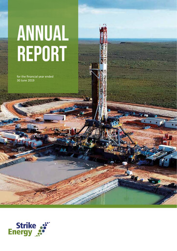 Thumbnail Strike Energy Annual Report 2019