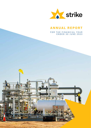 Thumbnail Strike Energy Annual Report 2023