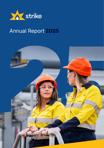 Thumbnail Strike Energy Annual Report 2025