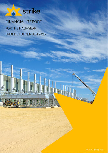 Thumbnail Strike Energy Half-year Report 2026-h1