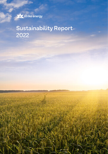 Thumbnail Strike Energy Sustainability Report 2022