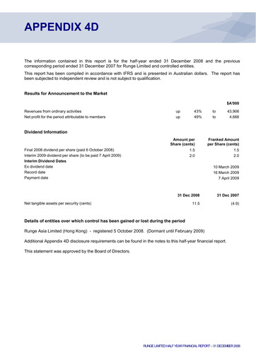 Thumbnail RPMGlobal Holdings Limited Financial Report 2009-h1