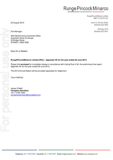 Thumbnail RPMGlobal Holdings Limited Financial Report 2013