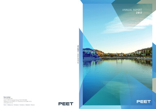 Thumbnail Peet Limited Annual Report 2017
