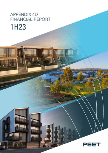 Thumbnail Peet Limited Financial Report 2023-h1