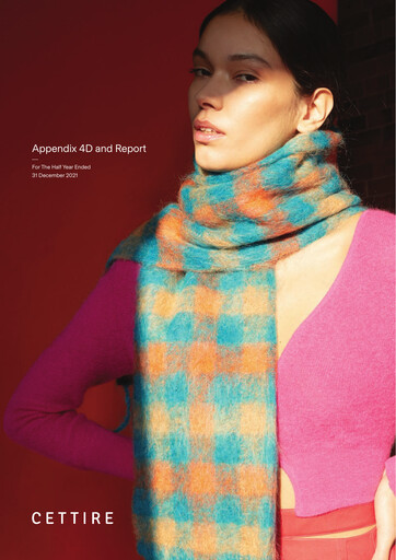 Thumbnail Cettire Limited Financial Report 2022-h1