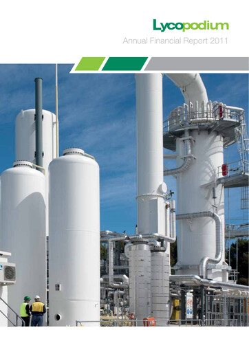 Thumbnail Lycopodium Financial Report 2011