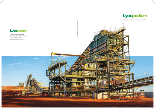 Thumbnail Lycopodium Financial Report 2013