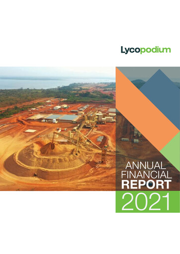 Thumbnail Lycopodium Financial Report 2021