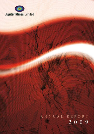 Thumbnail Jupiter Mines Limited Annual Report 2009