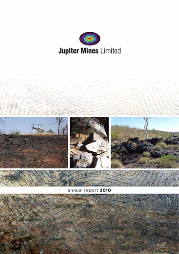 Thumbnail Jupiter Mines Limited Annual Report 2010