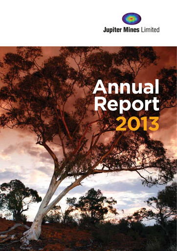 Thumbnail Jupiter Mines Limited Annual Report 2013