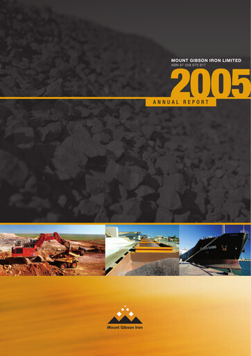 Thumbnail Mount Gibson Iron Annual Report 2005