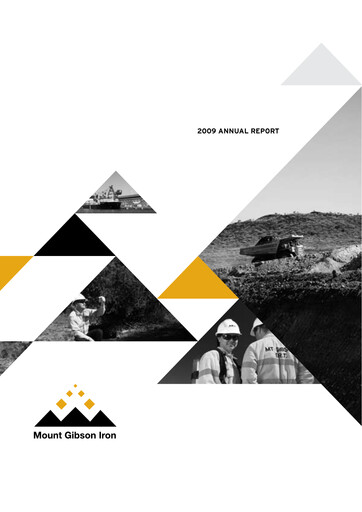 Thumbnail Mount Gibson Iron Annual Report 2009