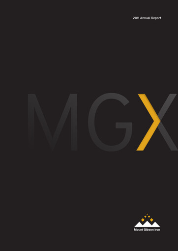 Thumbnail Mount Gibson Iron Annual Report 2011