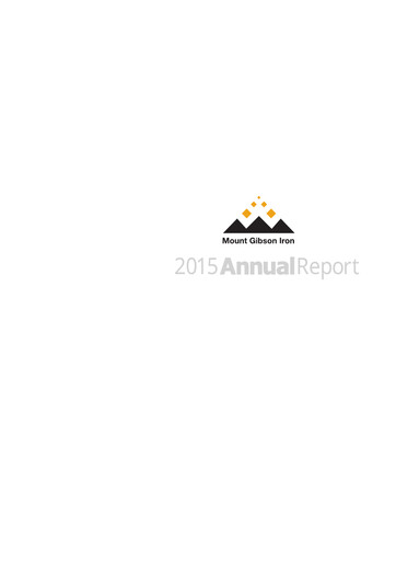 Thumbnail Mount Gibson Iron Annual Report 2015