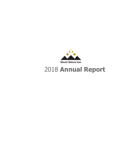 Thumbnail Mount Gibson Iron Annual Report 2018