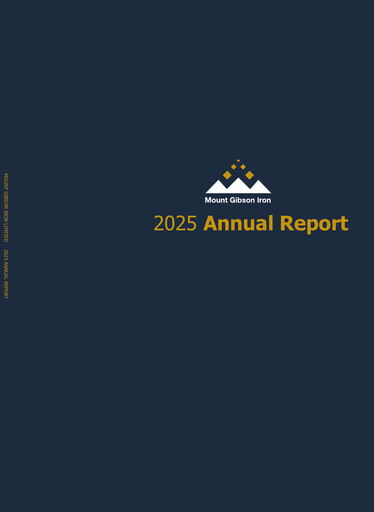 Thumbnail Mount Gibson Iron Annual Report 2025