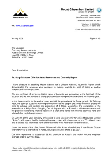 Thumbnail Mount Gibson Iron Quarterly Report 2006-q4