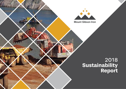 Thumbnail Mount Gibson Iron Sustainability Report 2018