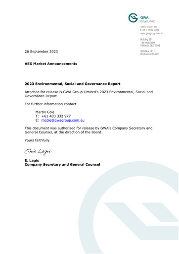 Thumbnail Beacon Lighting Group ESG Report 2023