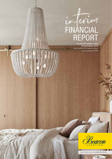 Thumbnail Beacon Lighting Group Half-year Report 2020-h1